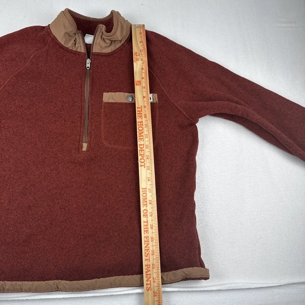 The North Face Gordon Lyons Mens Marbled Maroon 1/2 Zip Medium Pullover